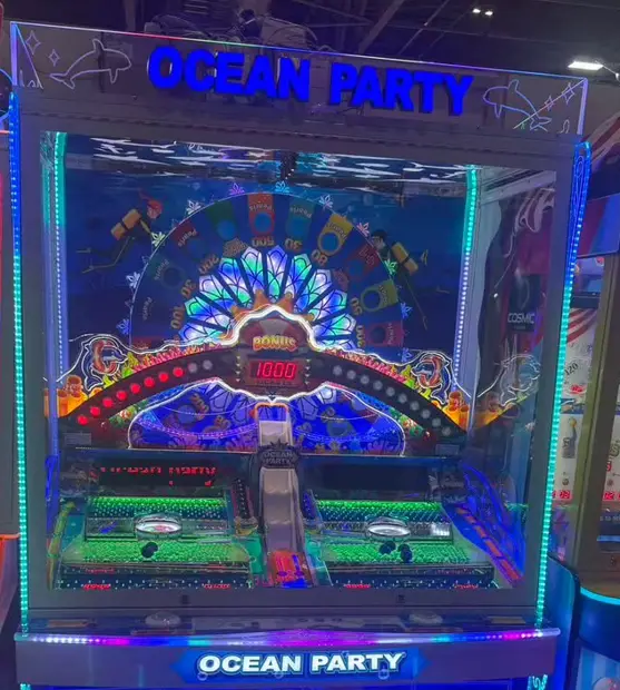 Ocean Party ball game at the arcade