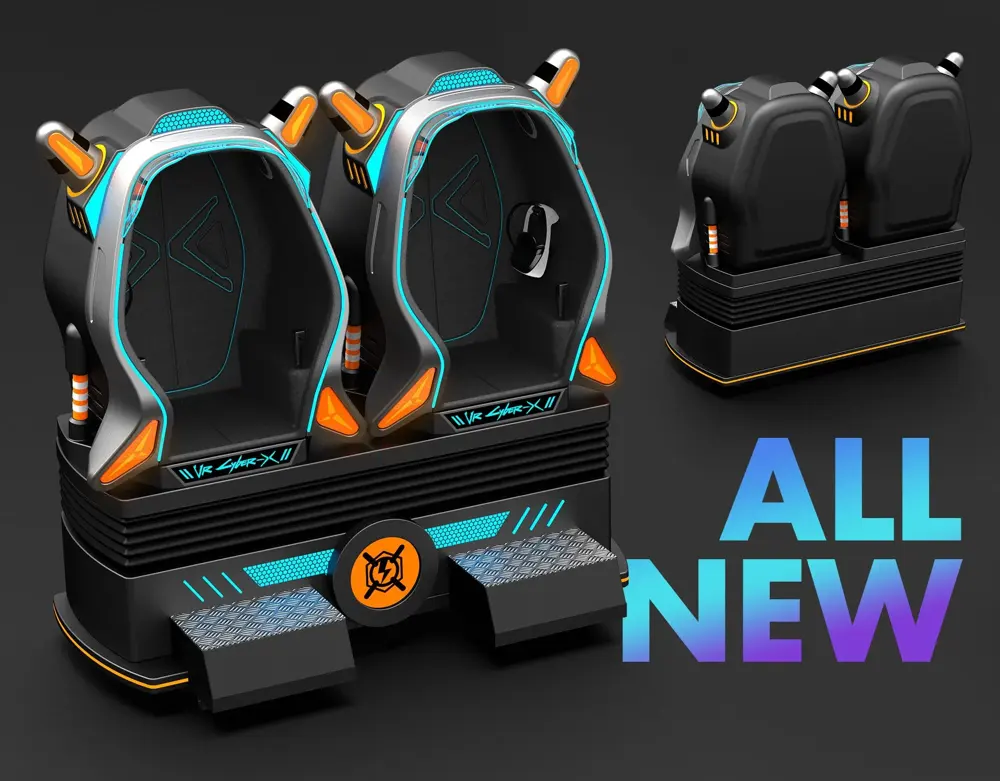 VR CyberX two-seat virtual reality ride